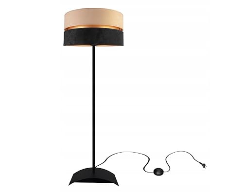 Stehlampe Wohnzimmer Gold Stehleuchte Standleuchte Design Modern E27 Fassung Leselampe Max. 60W Wohnzimmerlampe Bettlampe TAD40-P von FKL DESIGN Home Deco