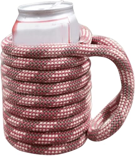 Kletterseil Dosen-Isolierhülle – Upcycling Bier- & Limonadenkühler mit rutschfestem Edelstahlgriff, nachhaltige Camping- & Festival-Ausrüstung Kletterseil Dosen-Isolierhülle – Upcycling Bier- & Limonadenkühler mit rutschfestem Edelstahlgriff, nachhaltige Camping- & Festival-Ausrüstung von FKNOIJPVN
