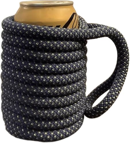 Kletterseil Dosen-Isolierhülle – Upcycling Bier- & Limonadenkühler mit rutschfestem Edelstahlgriff, nachhaltige Camping- & Festival-Ausrüstung Kletterseil Dosen-Isolierhülle – Upcycling Bier- & Limonadenkühler mit rutschfestem Edelstahlgriff, nachhaltige Camping- & Festival-Ausrüstung von FKNOIJPVN