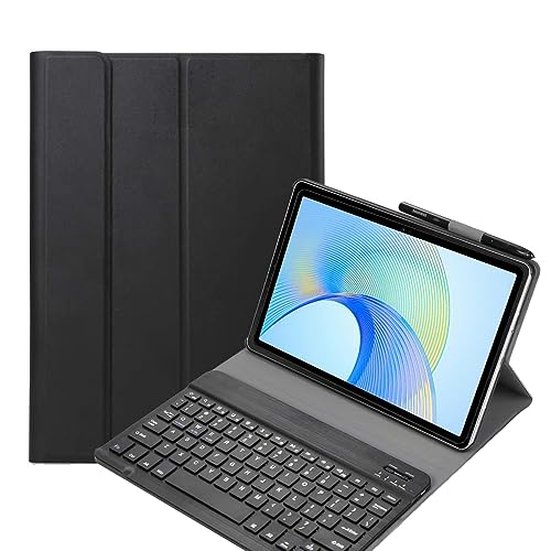 FKQLH Tastatur Hülle für DOOGEE Tab A9+/A9 Pro+ Tablet 11 Zoll mit Tastatur Magnetische Kabelloser Bluetooth Abnehmbare Englisch QWERTY Schutzhülle, Schwarz von FKQLH