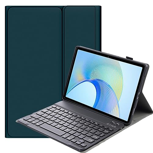 FKQLH Tastatur Hülle für Honor Magic Pad 2 Tablet 12,3 Zoll mit Tastatur Magnetische Kabelloser Bluetooth Abnehmbare Englisch QWERTY Schutzhülle, Grün von FKQLH