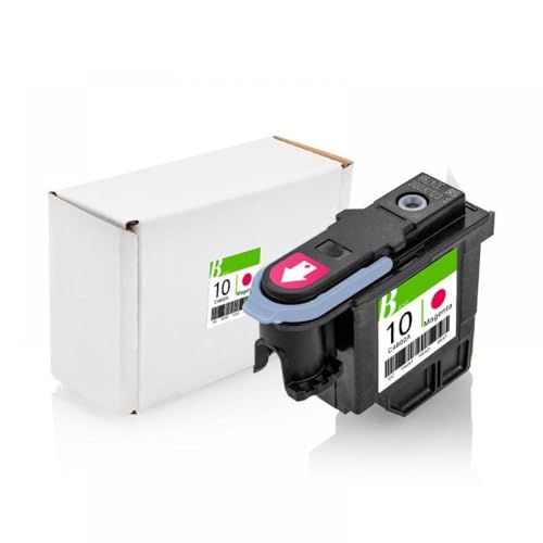 FKRTQIYN Kompatibler PrinThead für 10 C4800A C4801A C4802A C4803A für die Verwendung mit 2000C 2000CN 2000CSE 2500 2500C 2500cm 2500cxi Colorpro CAD CAD GA(1PC - Magenta) von FKRTQIYN