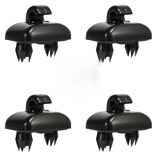 4 Stück Auto Sonnenblende Clip Haken, Sonnenblende Halterung Kompatibel mit A1 A3 A4 A5 A6 A7 Q3 Q5 Q7, 8U0857562A von FL HUA
