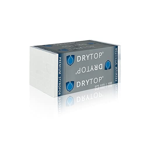 Styropor Dämmplatten EPS DEO 035 dm - 100 kPa Farbe: weiss (1 Paket Styroporplatten INHALT: siehe Auswahlfeld) - sicherer Versand Ihrer Bestellung durch passgenaue 2-wellige Versandkartons von DRYTOP