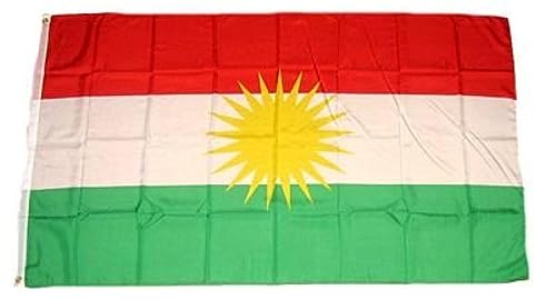 FLAGGENMAE Flagge Fahne Kurdistan 90 x 150 cm von FahnenMax