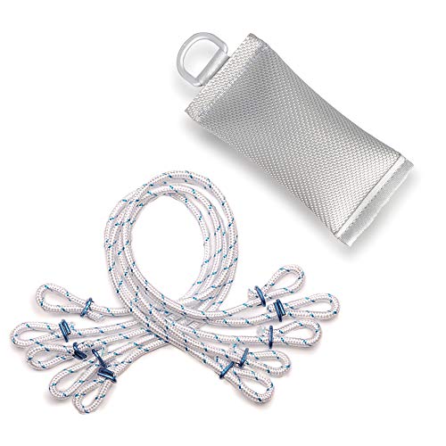 FLAGLY Premium Fahnen und Flaggen Befestigung Set - 3X Fahnengewicht 700 Gramm + 15x klapperfreie Fahnenschlingen, Fahnenmast Zubehör FLAGLY Premium Fahnen und Flaggen Befestigung Set - 3X Fahnengewicht 700 Gramm + 15x klapperfreie Fahnenschlingen, Fahnenmast Zubehör von FLAGLY