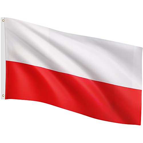 FLAGMASTER Flagge, 30 verschiedene Fahnen zur Wahl, Größe 120 cm x 80 cm, Polen FLAGMASTER Flagge, 30 verschiedene Fahnen zur Wahl, Größe 120 cm x 80 cm, Polen von FLAGMASTER