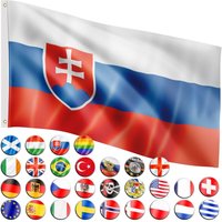 Fahne Slowakai Flagge - Flagmaster von FLAGMASTER