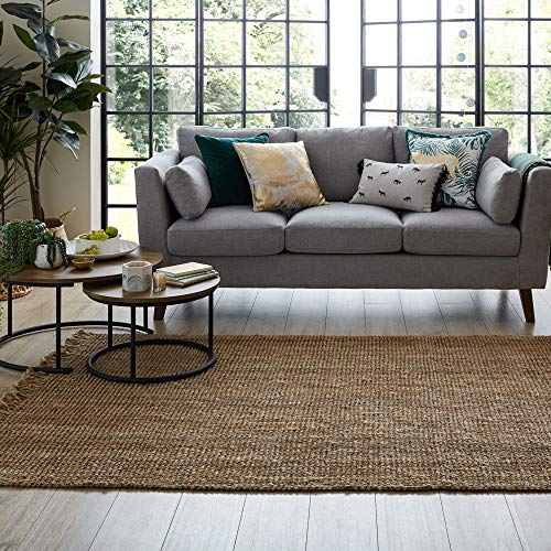 Flair Rug Teppich Sarita Jute Schnalle 100% Jute Natur von FLAIR RUG