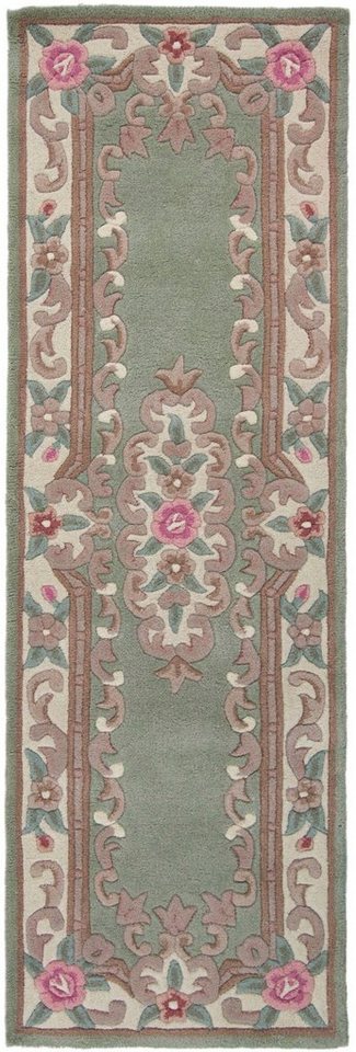 FLAIR RUGS Läufer Aubusson, rechteckig, Höhe: 10 mm, Wolle, Teppich, Wohnzimmer, Schlafzimmer, Esszimmer FLAIR RUGS Läufer Aubusson, rechteckig, Höhe: 10 mm, Wolle, Teppich, Wohnzimmer, Schlafzimmer, Esszimmer von FLAIR RUGS