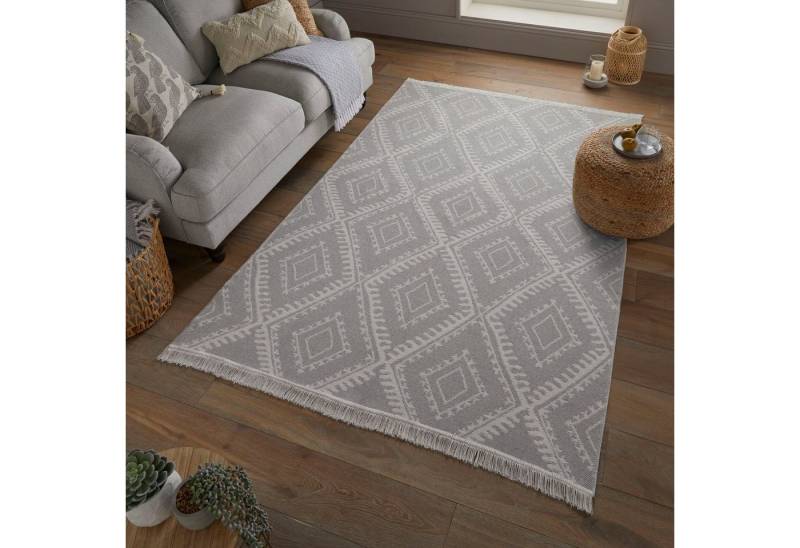 FLAIR RUGS Teppich ALIX, rechteckig, Höhe: 2 mm, Wendemuster, Berber Design von FLAIR RUGS