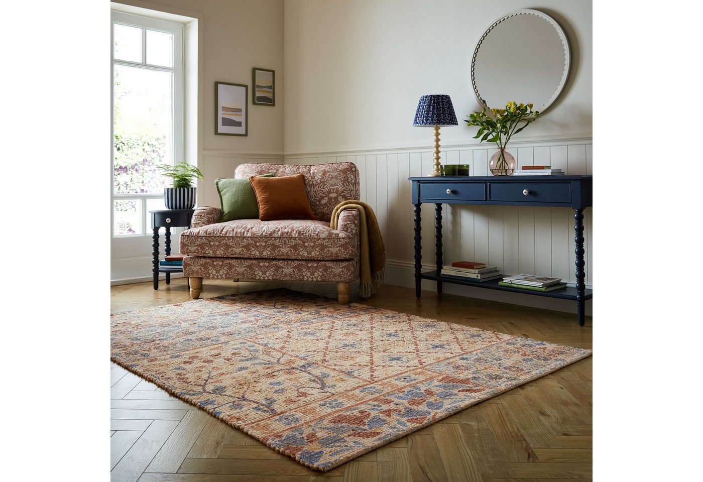FLAIR RUGS Teppich RILEY BLOCK GEO, rechteckig, Höhe: 2 mm, Riley Block Geometrischer Läufer Teppich von FLAIR RUGS