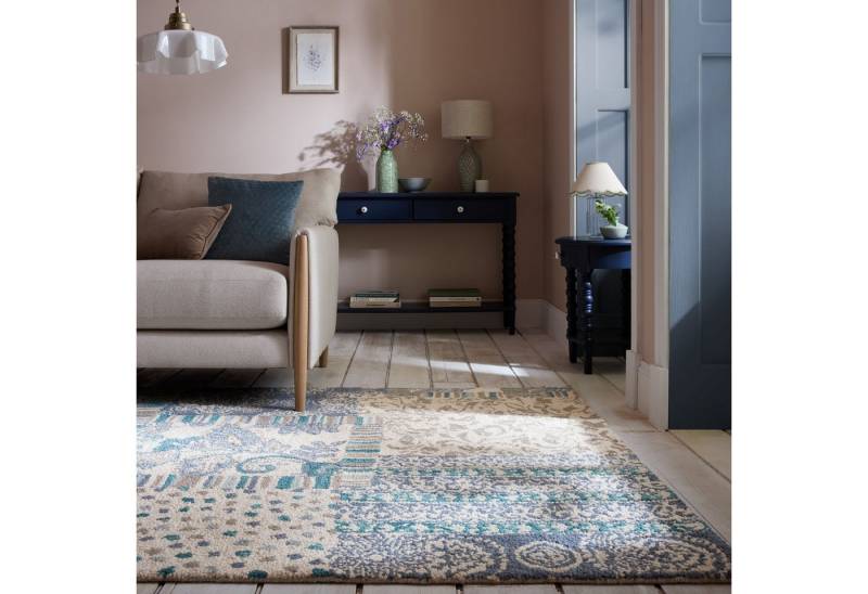 FLAIR RUGS Wollteppich Eloise Patchwork, rechteckig, Höhe: 8 mm von FLAIR RUGS