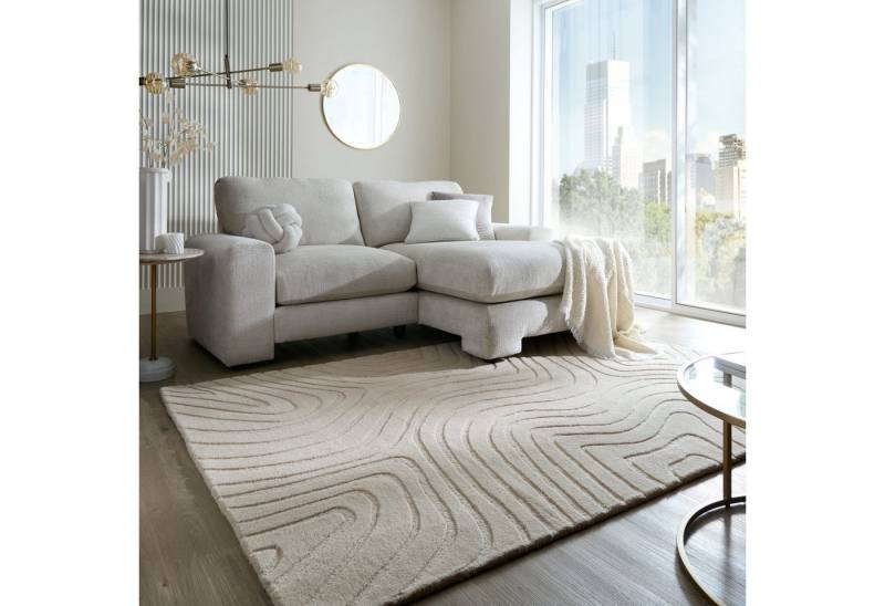 FLAIR RUGS Wollteppich Mesmerise, abstrakt, rechteckig, Höhe: 14 mm, Wollteppich mit Hoch-Tief Effekt FLAIR RUGS Wollteppich Mesmerise, abstrakt, rechteckig, Höhe: 14 mm, Wollteppich mit Hoch-Tief Effekt von FLAIR RUGS