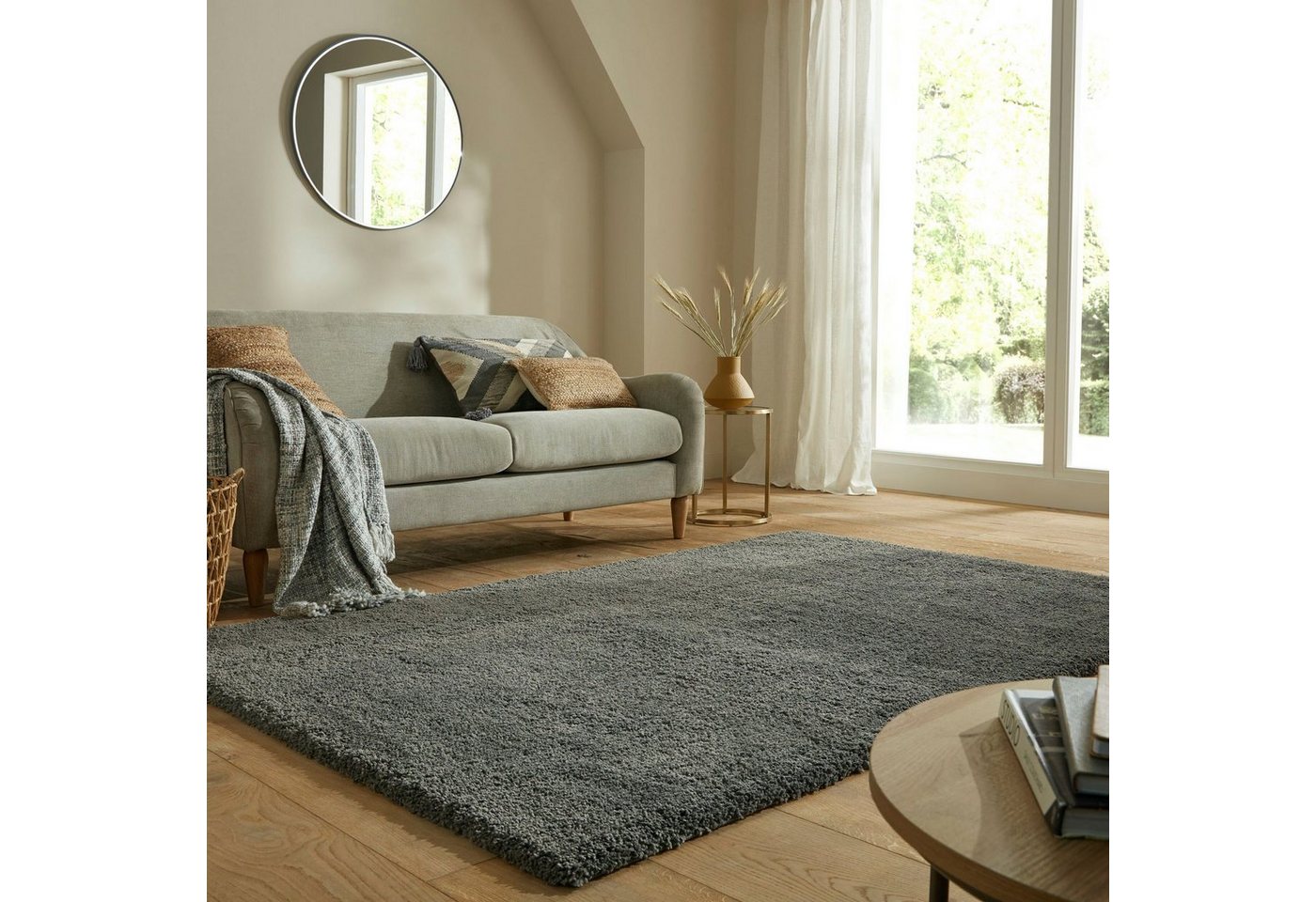 Hochflor-Teppich Feather, FLAIR RUGS, rechteckig, Höhe: 40 mm von FLAIR RUGS