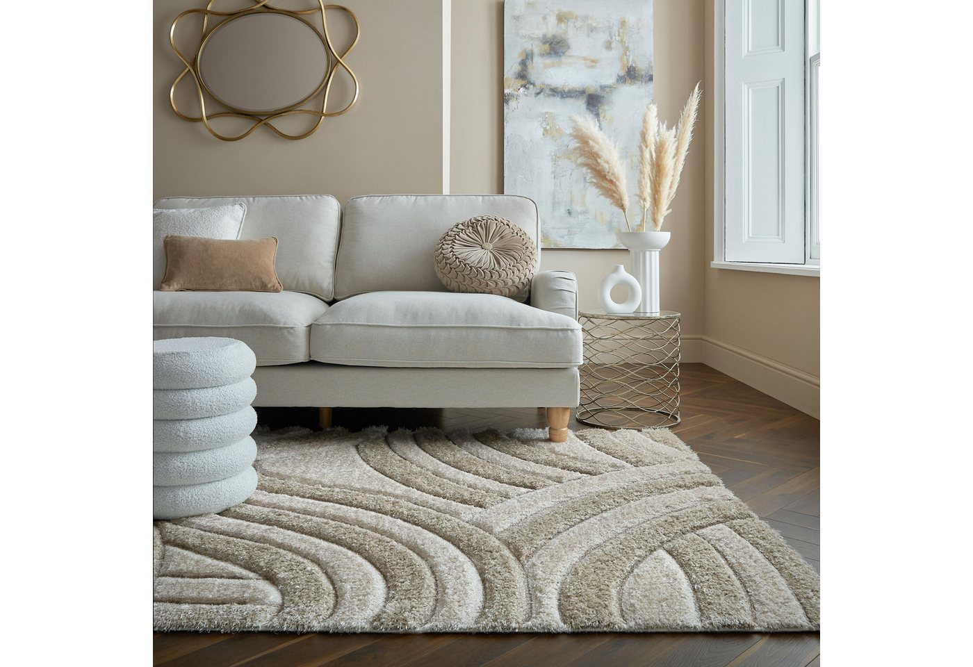 Hochflor-Teppich Velvet Shaggy, FLAIR RUGS, rechteckig, Höhe: 25 mm, Shaggy Teppich von FLAIR RUGS