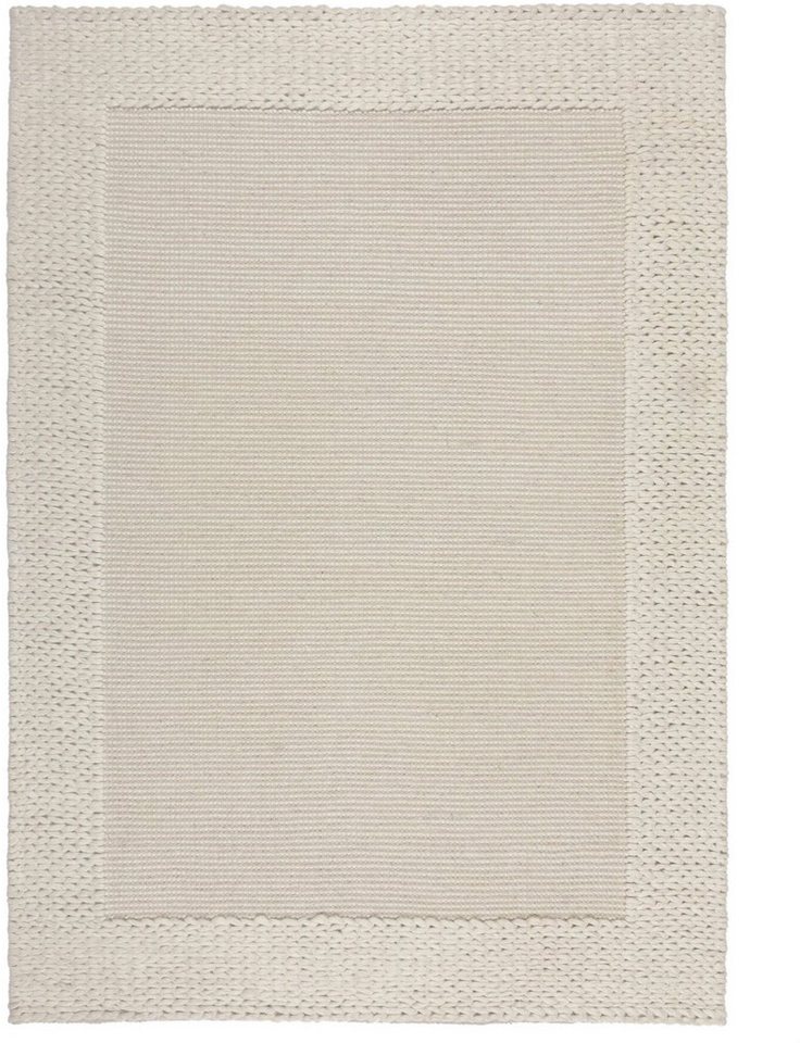FLAIR RUGS Teppich Rue, rechteckig, Höhe: 10 mm, aus einem Wollmischgewebe, handgearbeitet von FLAIR RUGS