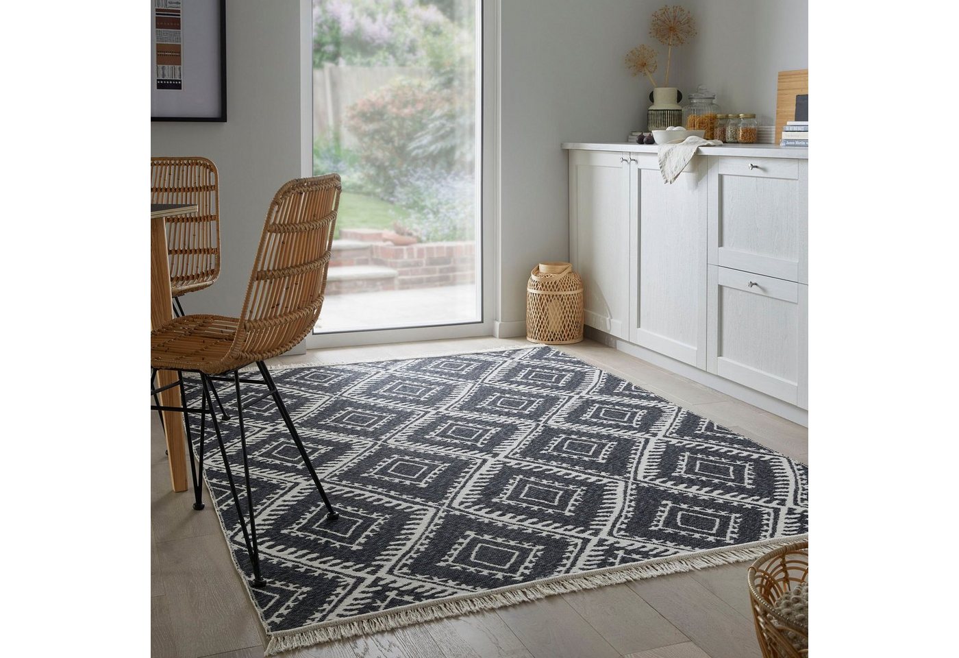 Teppich ALIX, FLAIR RUGS, rechteckig, Höhe: 2 mm, Wendemuster, Berber Design von FLAIR RUGS