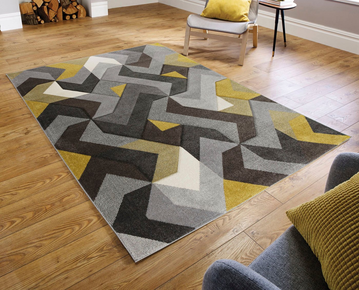 Teppich AURORA, FLAIR RUGS, rechteckig, Höhe: 11 mm, Handgeschnitzt von FLAIR RUGS