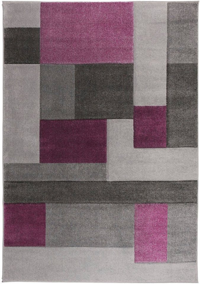 Teppich Cosmos, FLAIR RUGS, rechteckig, Höhe: 12 mm, Patchwork Design, mehrfarbig, mit Hoch-Tief-Effekt von FLAIR RUGS