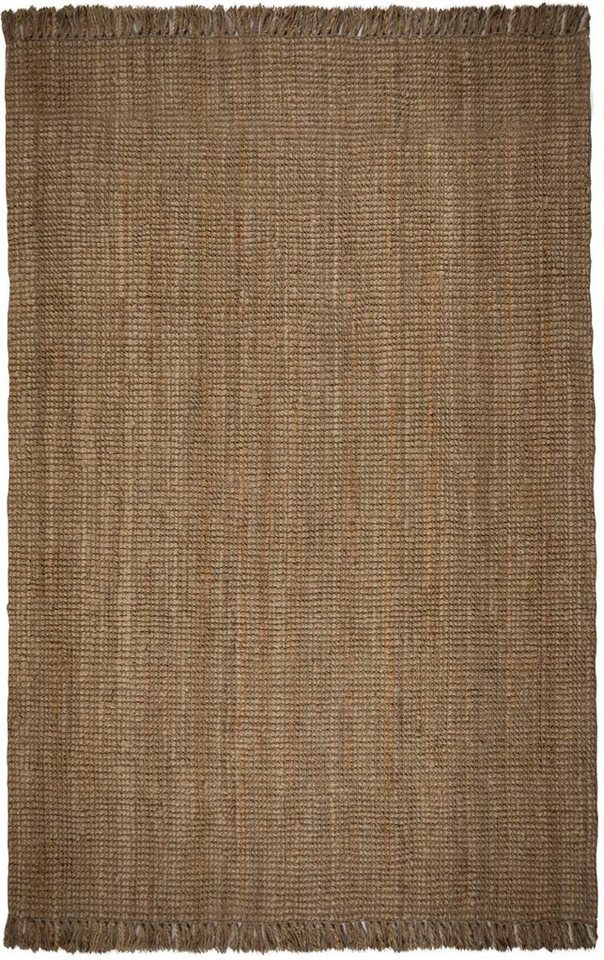 Teppich Jute Boucle, FLAIR RUGS, rechteckig, Höhe: 7 mm, aus 100% Jute, mit Fransen, aus Naturfasern von FLAIR RUGS