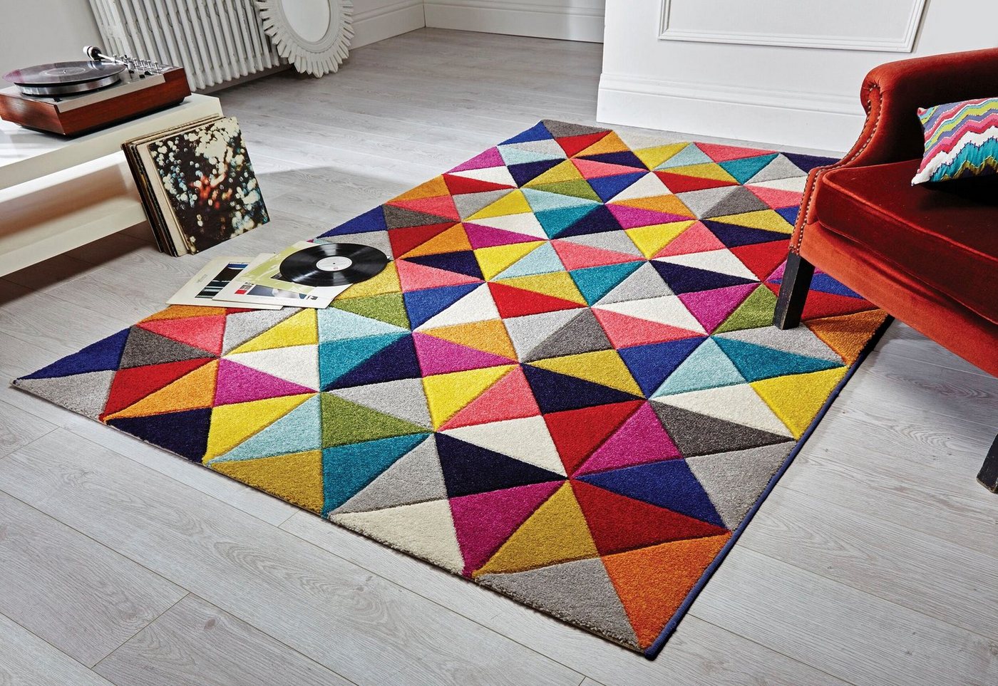 FLAIR RUGS Teppich SAMBA, Höhe: 10 mm, Handgeschnitzt von FLAIR RUGS