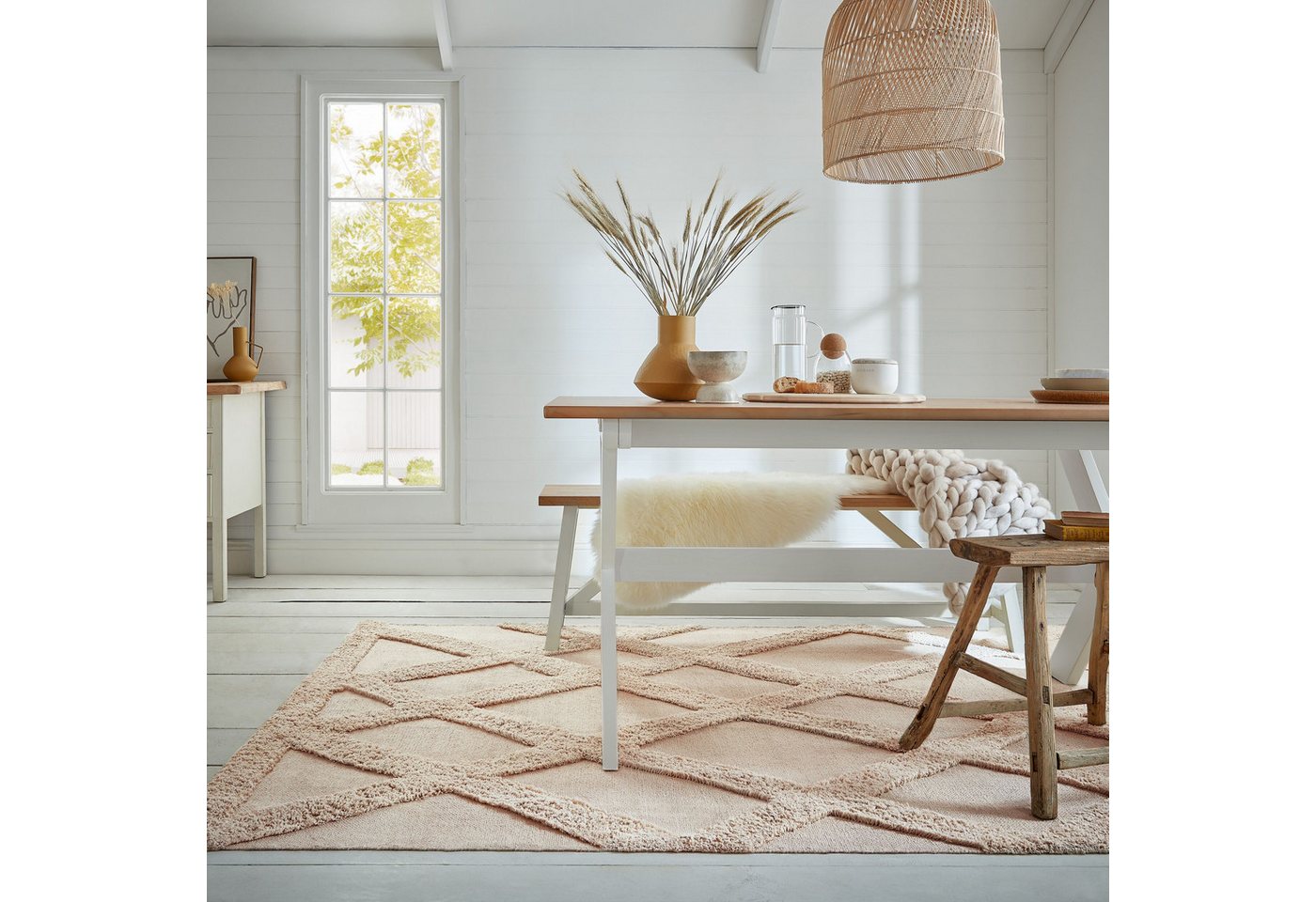 Teppich Tessa Baumwolle, FLAIR RUGS, rechteckig, Höhe: 10 mm, Baumwolle Scandi von FLAIR RUGS