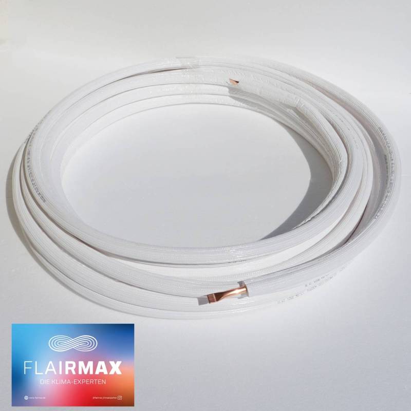 Isolierte Kupfer Kältemittelleitung 1/2"""" (12,7 mm) - 25 Meter Ring"" von FLAIRMAX