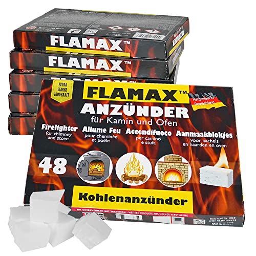 288x / 576x / 1152x Anzündwürfel Kaminanzünder Kohleanzünder Anzünder Würfel Grillanzünder Ofenanzünder Ofen Kohlenanzünder Anzündwolle Anmachwürfel Flamax, Anzahl :6 Pakete = 288 Würfel von FLAMAX