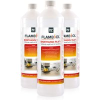Höfer Chemie Gmbh - 3x 1 l flambiol® Bioethanol 96,6% Premium für Ethanol-Tischkamin in Flaschen Höfer Chemie Gmbh - 3x 1 l flambiol® Bioethanol 96,6% Premium für Ethanol-Tischkamin in Flaschen von HÖFER CHEMIE GMBH