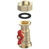 Flamco Pumpenkugelhahn 1 1/2" Außengewinde, komplett mit Überwurfmutter und Dichtung Flamco Pumpenkugelhahn 1 1/2" Außengewinde, komplett mit Überwurfmutter und Dichtung von FLAMCO