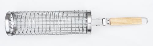 Flame Fox - Hochwertiger Grillkorb Edelstahl 2er Set I Ideal zum Grillen von Gemüse, Fleisch & Fisch I Langlebiger Grill Basket zur einfachen Zubereitung von FLAME FOX
