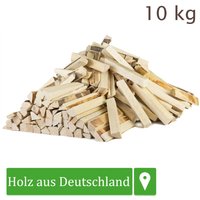 Anmachholz Anzündholz Kiefer 10 kg Anfeuerholz Brennholz Feuerholz Kaminholz Holz Anbrennholz Anzünder Kiefernholz Kammergetrocknet Grill Smoker von FLAMEUP