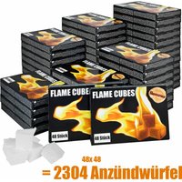 2304 x Grill Kamin Kohle Ofen Anzünder Anzündwürfel Kaminanzünder Kohleanzünder Würfel bbq Grillanzünder Ofenanzünder Kohlenanzünder Flameup von FLAMEUP