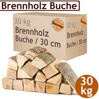 Flameup - Brennholz Kaminholz Holz 30 kg Für Ofen und Kamin Kaminofen Feuerschale Grill Buche Feuerholz Buchenholz Holzscheite Wood 30 cm von FLAMEUP