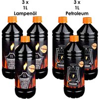 Flameup - Lampenoel Lampenöl Petroleum Set Petroleumheizung Petroleumofen Lampe Kamin Kerosin Reiniger Fackel Laterne Öl Öllampe flüssig von FLAMEUP