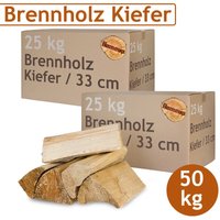 Kiefer Brennholz Kaminholz Holz 5-500 kg Für Ofen und Kamin Kaminofen Feuerschale Grill Feuerholz Holzscheite Wood 33 cm kammergetrocknet Flameup von FLAMEUP