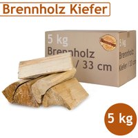 Kiefer Brennholz Kaminholz Holz 5-500 kg Für Ofen und Kamin Kaminofen Feuerschale Grill Feuerholz Holzscheite Wood 33 cm kammergetrocknet Flameup von FLAMEUP