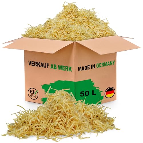 FLAMMBURO Anzündfasern - Der perfekte Kaminanzünder/Grillanzünder - Alternative zur Anzündwolle und zu Anzündwürfeln (50 Liter) von FLAMMBURO