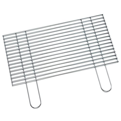 FLAMMBURO Grillroste eckig 58x30 cm - In verschiedenen Größen erhältlich, aus verchromtem Stahl, Stabstärke 4,8 mm, Grill-Aufsatz, Rost, Grillgitter, BBQ (58 x 30 cm) von FLAMMBURO