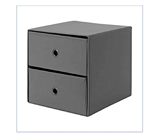 IKEA FLARRA Mini-Kommode mit 2 Schubladen 33x38 cm (dunkelgrau) von IKEA