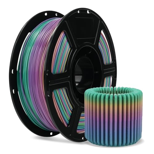 FLASHFORGE 3D Drucker Elastic/TPU95A Filament 1.75mm, hohe Elastizität & Haltbarkeit für weiche Prototypen, Wearables & Funktionsteile, 1kg Spule, 95A Soft 3D Drucker Filament (Regenbogen-Bonbon) FLASHFORGE 3D Drucker Elastic/TPU95A Filament 1.75mm, hohe Elastizität & Haltbarkeit für weiche Prototypen, Wearables & Funktionsteile, 1kg Spule, 95A Soft 3D Drucker Filament (Regenbogen-Bonbon) von FLASHFORGE
