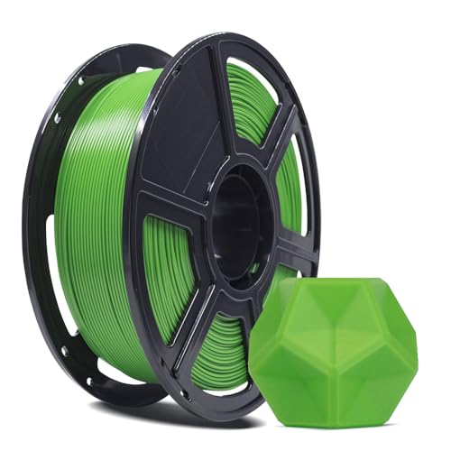 FLASHFORGE 3D-Drucker-Filament, PLA PRO Filament 1,75 mm, 1 kg Spule, Maßgenauigkeit +/- 0,02 mm für FDM 3D-Drucker, bessere Zähigkeit und kein Verknoten (Grün) von FLASHFORGE