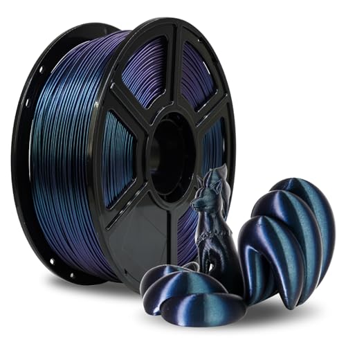 FLASHFORGE ABS Filament 1.75mm, Burnt Titanium Chamäleon Farbwechsel 3D Drucker Filament, ändert die Farbe mit Licht und Winkeln, 1KG Spule (2.2lbs), Zähes und hitzebeständiges von FLASHFORGE