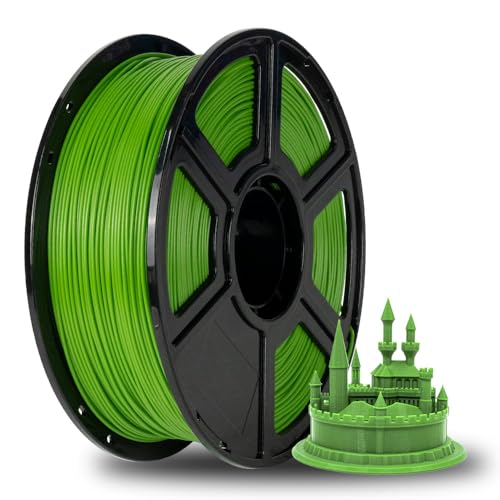 FLASHFORGE ABS PRO 3D-Drucker-Filament, Robuste und Hitzebeständige Filamente, 1kg Spule (2.2lbs), Maßgenauigkeit +/- 0,02 mm, Starke und Langlebige ABS-Verbrauchsmaterialien (Grün) von FLASHFORGE