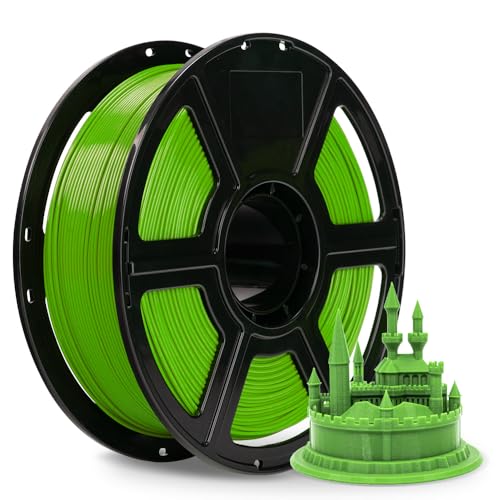 FLASHFORGE ABS PRO 3D-Drucker-Filament, Robuste und Hitzebeständige Filamente, 1kg Spule (2.2lbs), Maßgenauigkeit +/- 0,02 mm, Starke und Langlebige ABS-Verbrauchsmaterialien (Grün) von FLASHFORGE