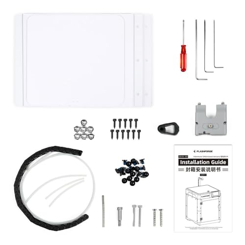 FLASHFORGE Adventurer 5M 3D-Drucker-Gehäuse-Kit, Geräuschreduzierung und geruchsneutral, DIY Das Gehäuse entsperren mehr Filamente erfordern hohe Temperatur wie ABS, ASA... von FLASHFORGE