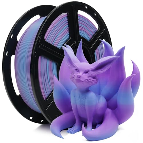 FLASHFORGE Rapid PLA Farbverlauf Filament 1,75mm Lila&Blau, Farbverläufe sanft & schnell, Hoher Durchfluss Speedy 3D-Drucker-Filament, erleben Sie außergewöhnliche Leistung mit Schnellem Druck von FLASHFORGE