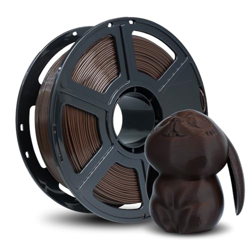 FLASHFORGE High Speed PLA Filament 1.75mm, Druck bis zu 8x schneller, 500mm/s Schnelldruck 3D Drucker Filament, HS PLA für optimale Effektivität bei hohen Geschwindigkeiten (Chocolate Brown) von FLASHFORGE
