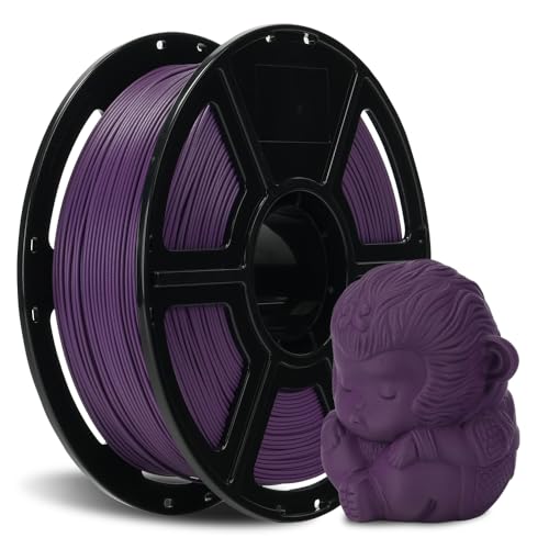 FLASHFORGE Kohlefaser PLA Filament 1.75mm, Kohlefaserverstärktes PLA 3D Drucker Filament, 1KG Spule Maßgenauigkeit +/- 0.02mm, hohe Festigkeit & hohe Abriebfestigkeit (Iris Purple) von FLASHFORGE